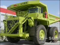 China presented its first own made dump truck with electric wheels