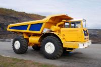 BelAZ presents a new dump truck MOAZ 75050 with Scania diesel engine