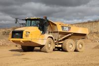 Caterpillar presents the updated articulated dump trucks 730 and 735