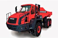 Doosan unveils updated DA30-5 articulated truck with new suspensions and improved cab